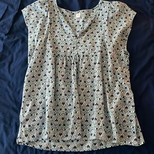 Gap cotton smocked Med. summer top